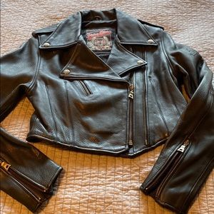 Flying Bikes heavy leather jacket